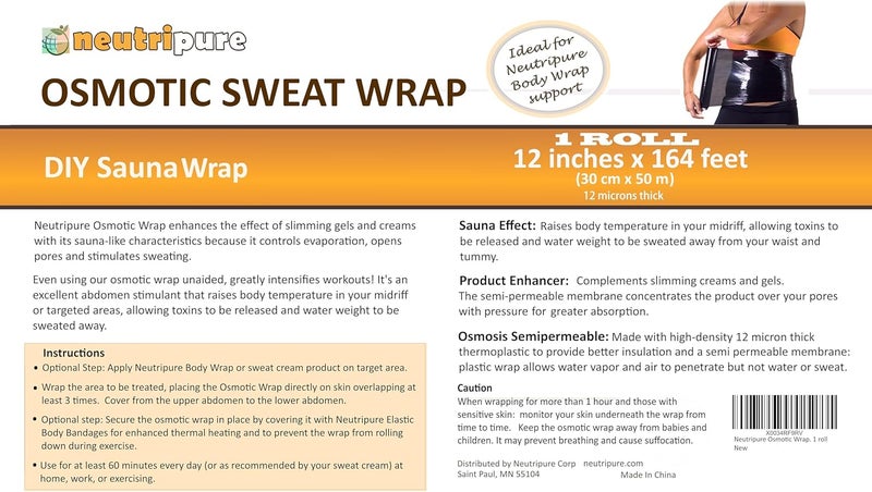 Neutripure Plastic Osmotic Body Sweat Wrap - DIY Sauna - Image 4